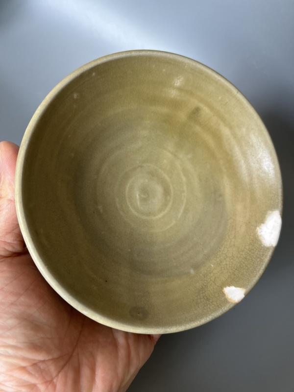 古玩陶瓷長沙窯青釉玉璧底碗拍賣，當前價格0元