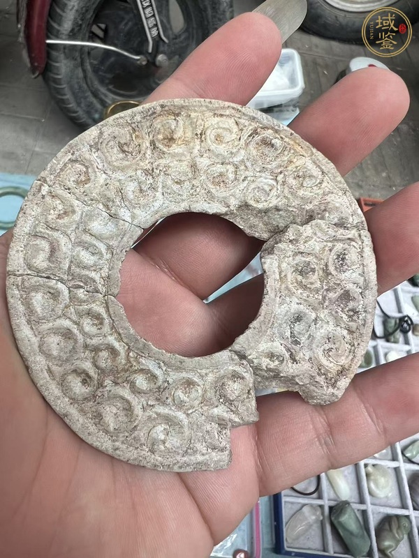 古玩玉器地方料玉璧真品鑒賞圖
