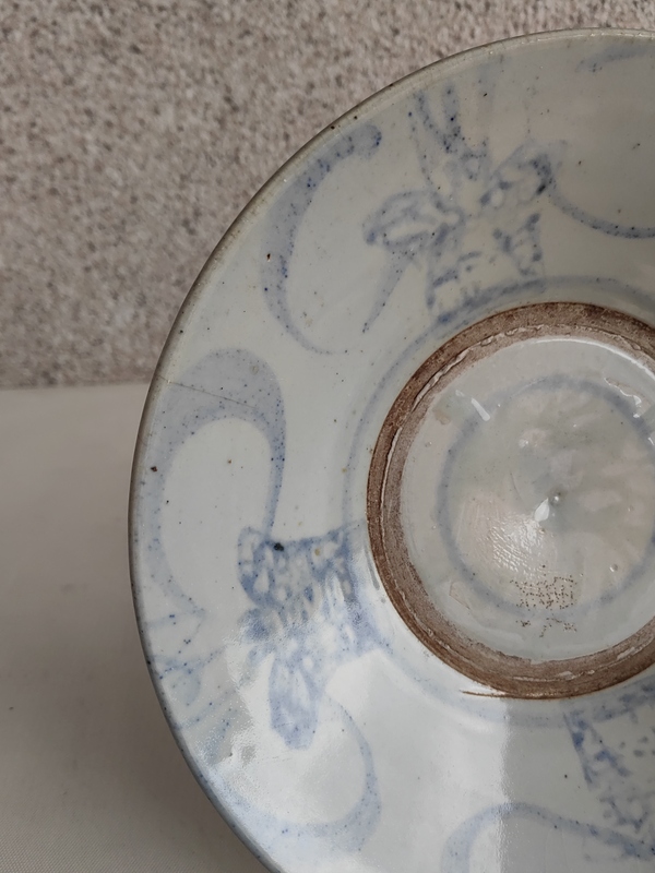 古玩陶瓷青花花卉紋盤拍賣,當前價格398元