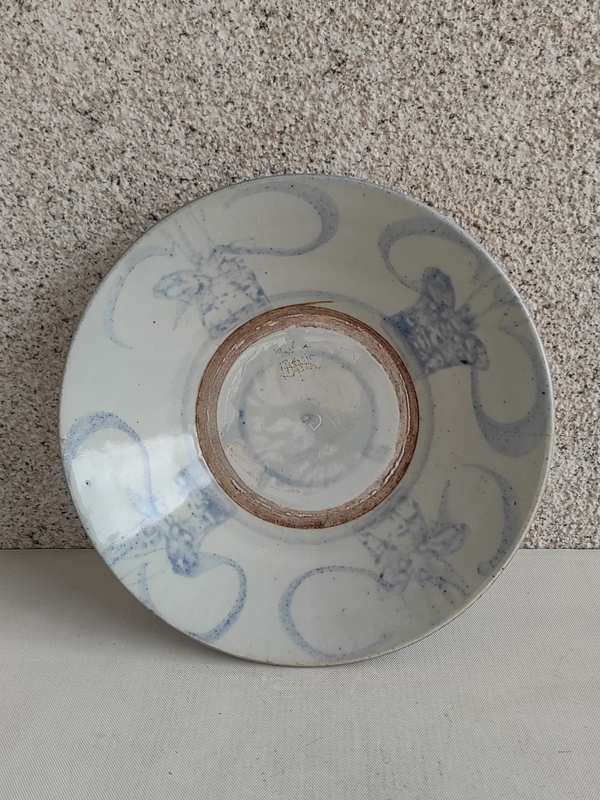 古玩陶瓷青花花卉紋盤拍賣,當前價格398元