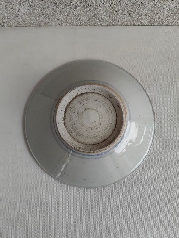 古玩陶瓷青花花卉紋盤拍賣,當前價格398元