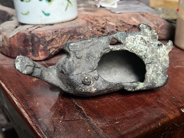 古玩銅器青銅瑞獸真品鑒賞圖