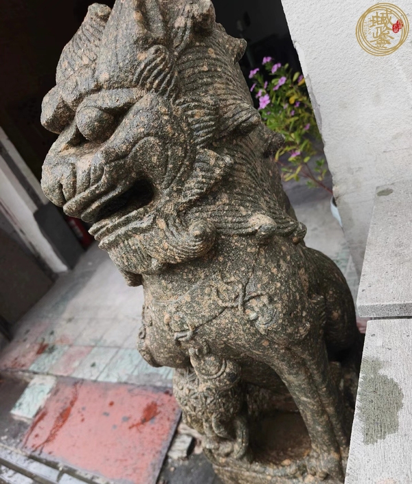 古玩雜項石獅真品鑒賞圖
