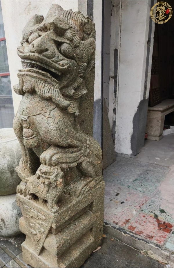 古玩雜項石獅真品鑒賞圖