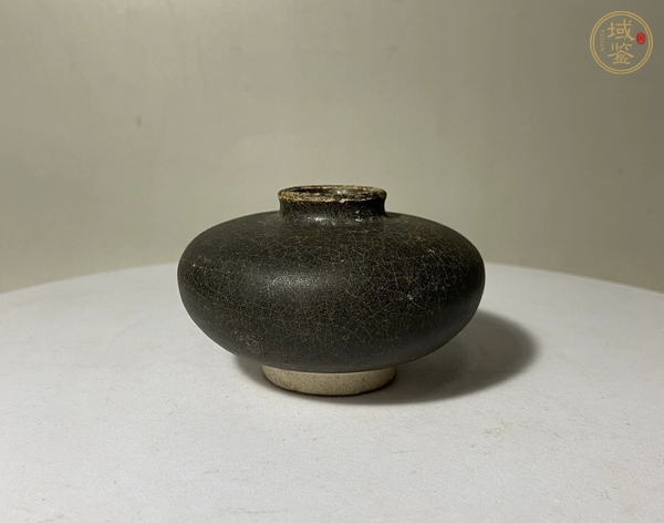 古玩黑釉水盂真品鑒賞圖
