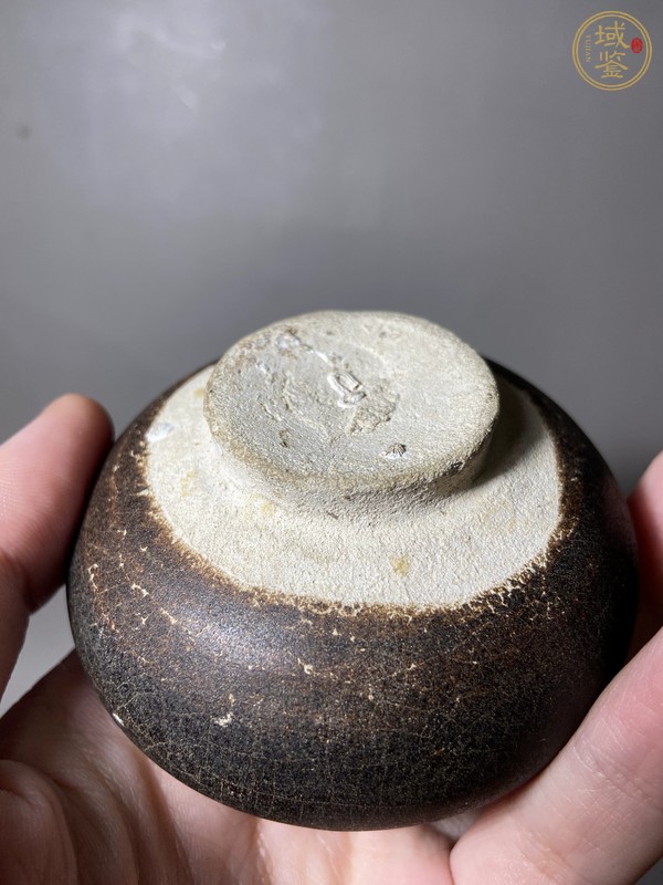 古玩陶瓷黑釉水盂真品鑒賞圖