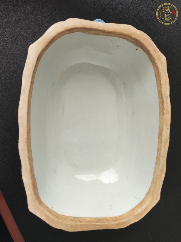 古玩陶瓷乾隆青花蓋鍋真品鑒賞圖