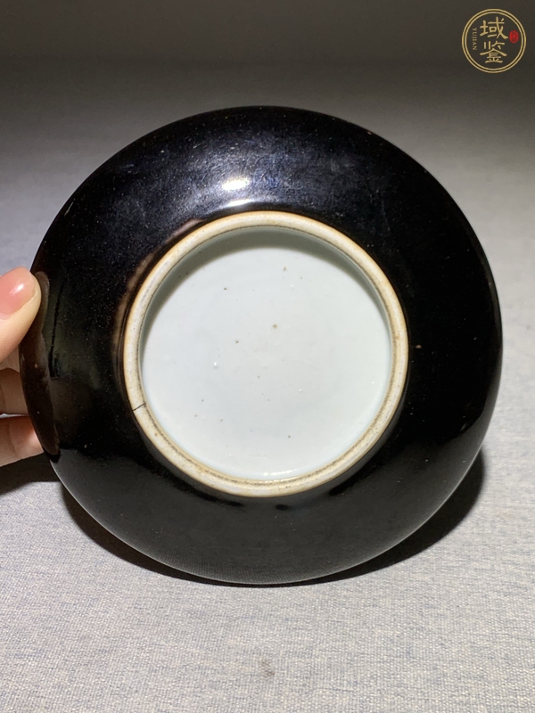 古玩陶瓷烏金釉水洗真品鑒賞圖