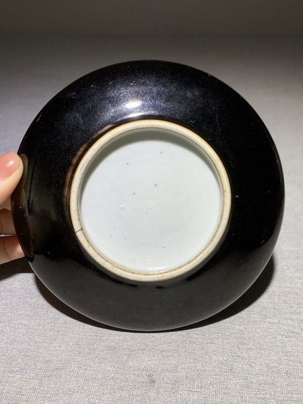 古玩陶瓷清中期烏金釉水洗拍賣,當前價格13000元