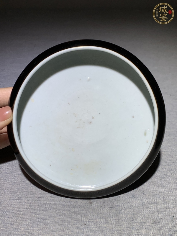 古玩陶瓷烏金釉水洗真品鑒賞圖