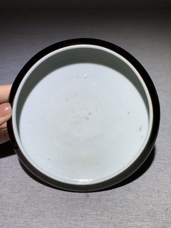 古玩陶瓷清中期烏金釉水洗拍賣，當(dāng)前價格13000元
