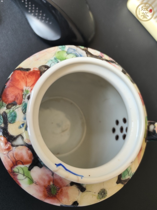 古玩陶瓷民國粉彩百花壺真品鑒賞圖