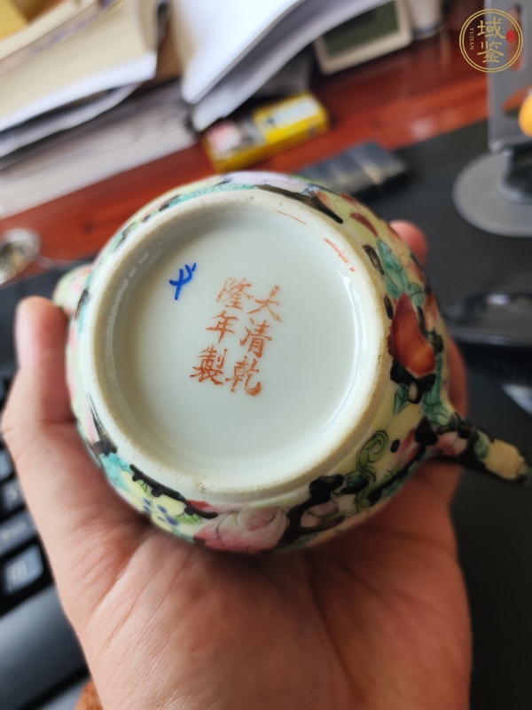 古玩陶瓷民國粉彩百花壺真品鑒賞圖