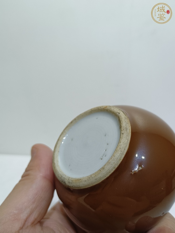 古玩陶瓷紫金釉小罐真品鑒賞圖