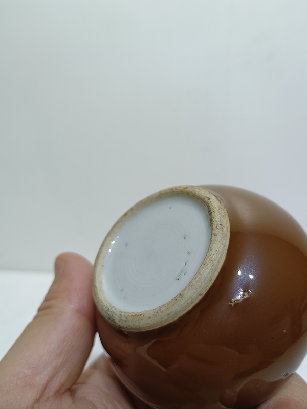 古玩陶瓷清早紫金釉水盂拍賣，當(dāng)前價(jià)格6800元