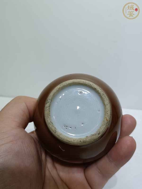 古玩陶瓷紫金釉小罐真品鑒賞圖