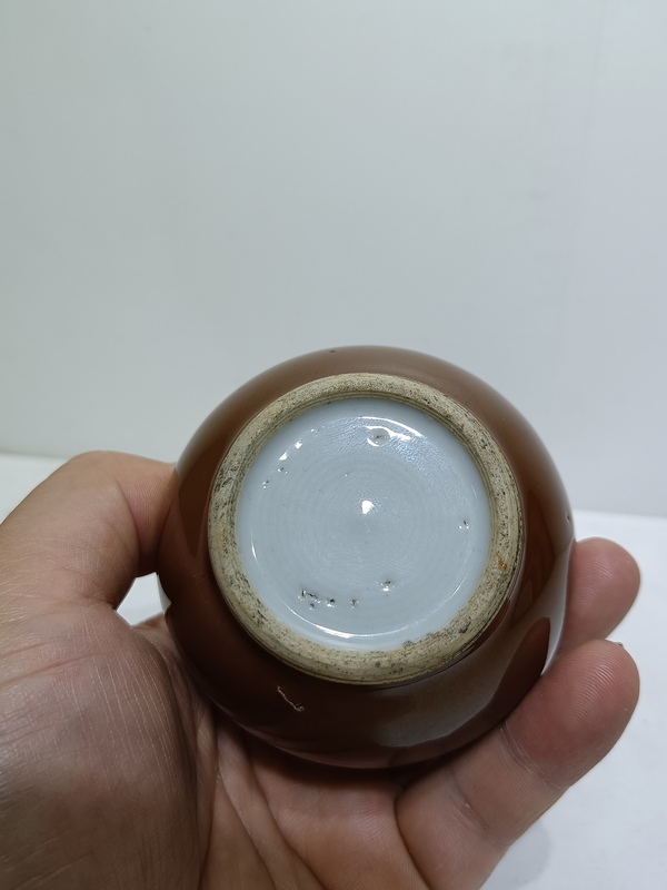 古玩陶瓷清早紫金釉水盂拍賣，當(dāng)前價(jià)格6800元