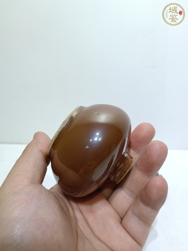 古玩陶瓷紫金釉小罐真品鑒賞圖