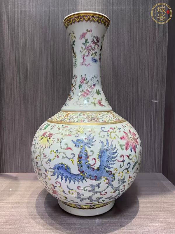 古玩陶瓷粉彩瓶真品鑒賞圖
