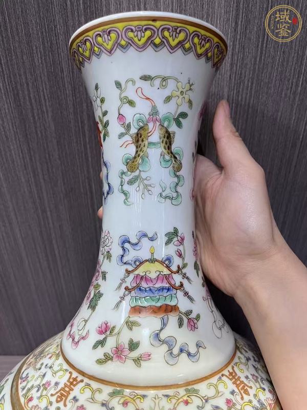 古玩陶瓷粉彩瓶真品鑒賞圖