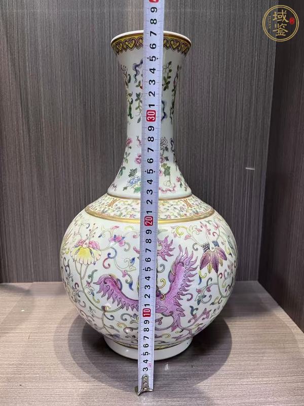 古玩陶瓷粉彩瓶真品鑒賞圖