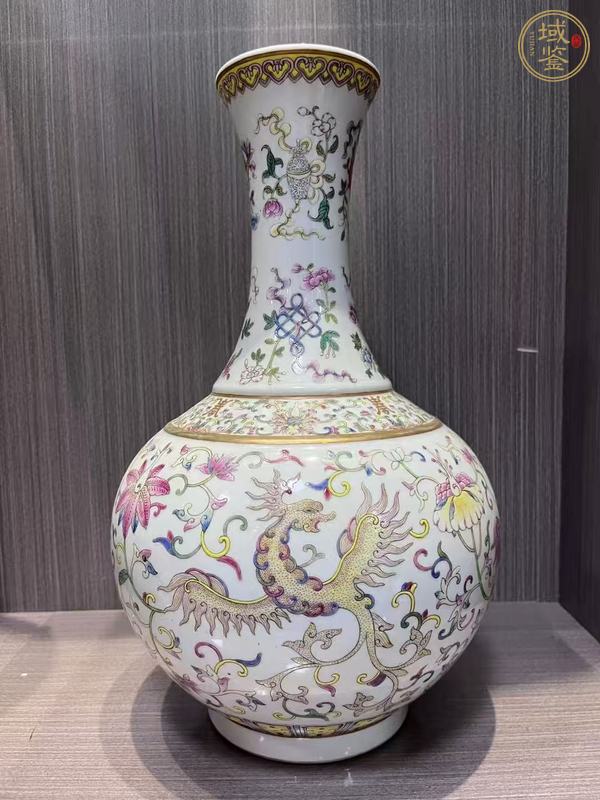 古玩陶瓷粉彩瓶真品鑒賞圖