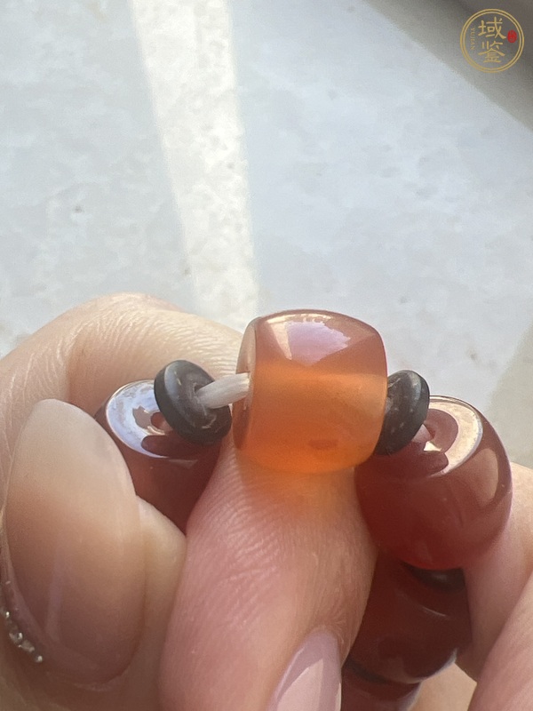 古玩玉器瑪瑙珠串真品鑒賞圖