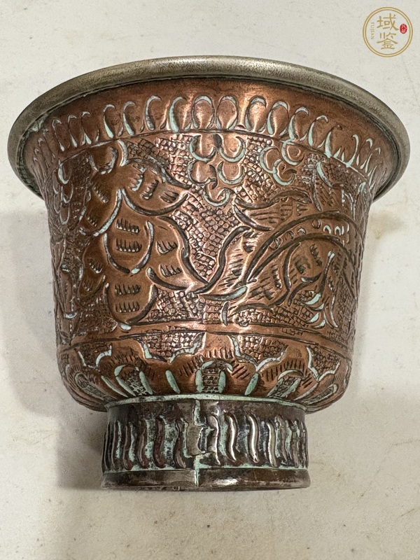 古玩銅器杯子真品鑒賞圖
