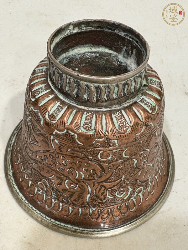 古玩銅器杯子真品鑒賞圖