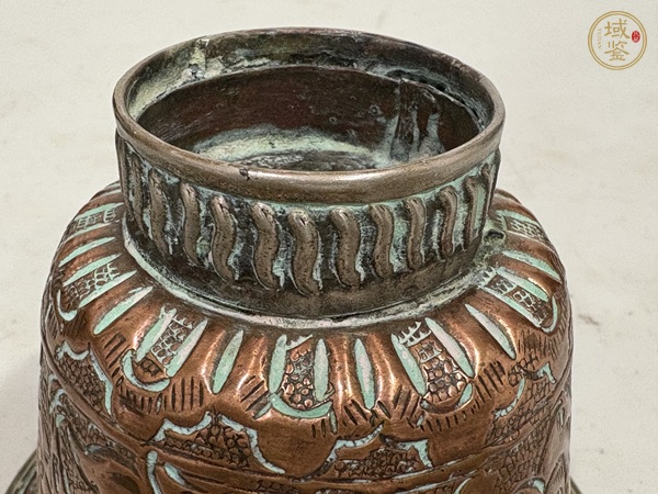 古玩銅器杯子真品鑒賞圖