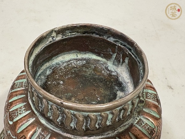 古玩銅器杯子真品鑒賞圖