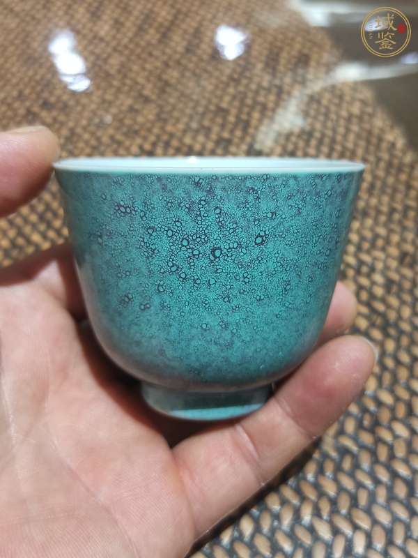 古玩陶瓷清宣統(tǒng) 爐鈞釉杯真品鑒賞圖