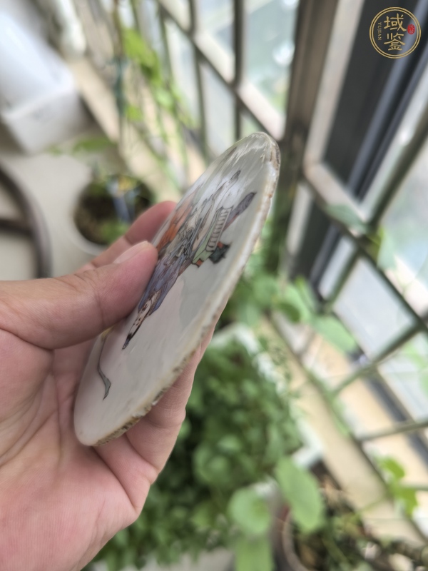 古玩陶瓷人物紋瓷板畫真品鑒賞圖