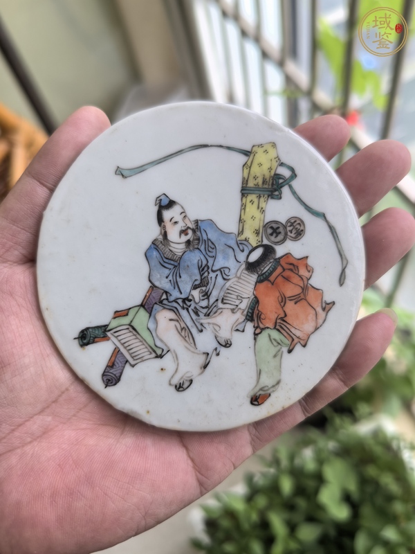 古玩陶瓷人物紋瓷板畫真品鑒賞圖