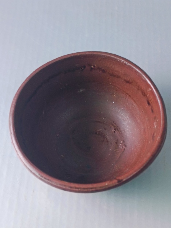 古玩陶瓷褐釉茶碗拍賣,當前價格138元