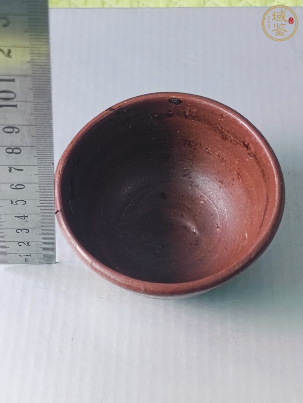古玩陶瓷褐釉茶碗真品鑒賞圖