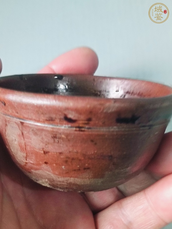 古玩陶瓷褐釉茶碗真品鑒賞圖