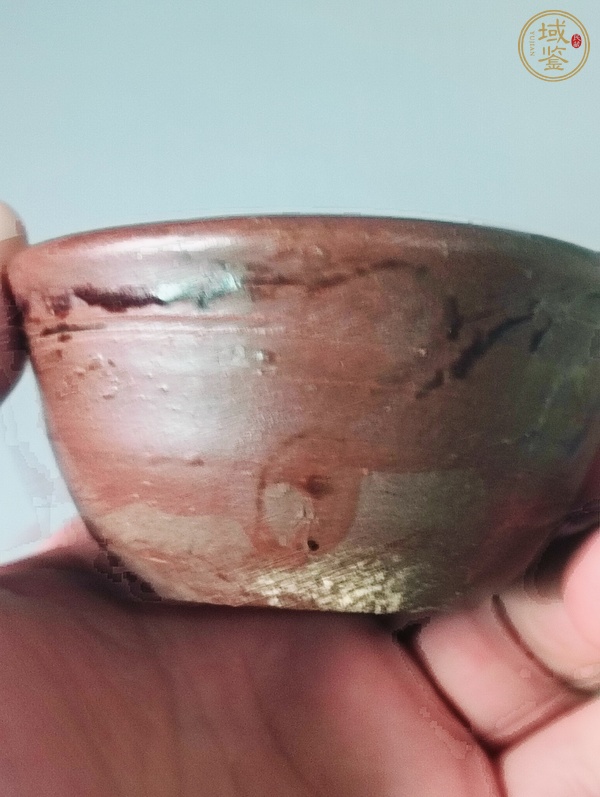 古玩陶瓷褐釉茶碗真品鑒賞圖