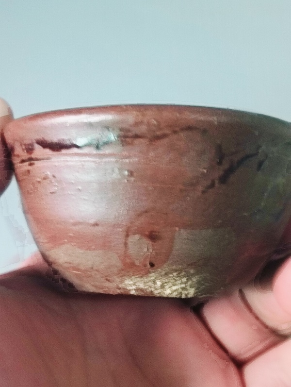 古玩陶瓷褐釉茶碗拍賣，當(dāng)前價(jià)格138元