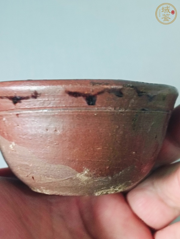 古玩陶瓷褐釉茶碗真品鑒賞圖