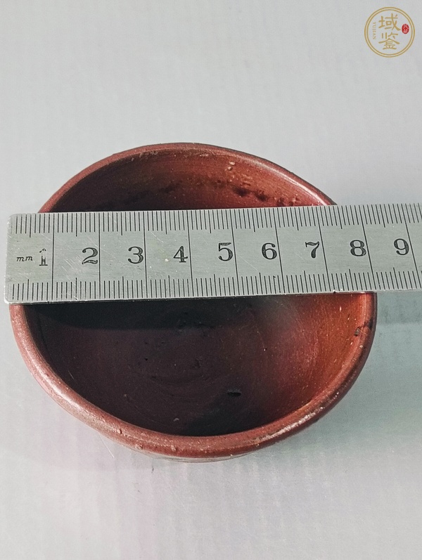 古玩陶瓷褐釉茶碗真品鑒賞圖