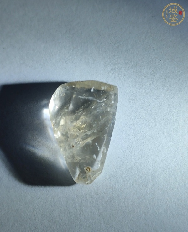 古玩玉器天然水晶墜子真品鑒賞圖