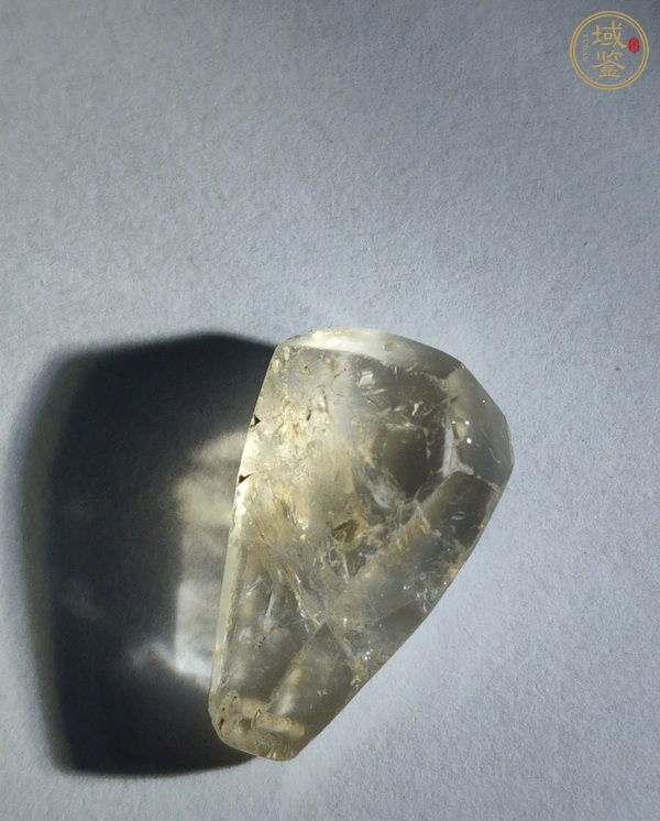 古玩玉器天然水晶墜子真品鑒賞圖