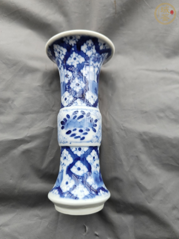 古玩陶瓷青花花觚真品鑒賞圖