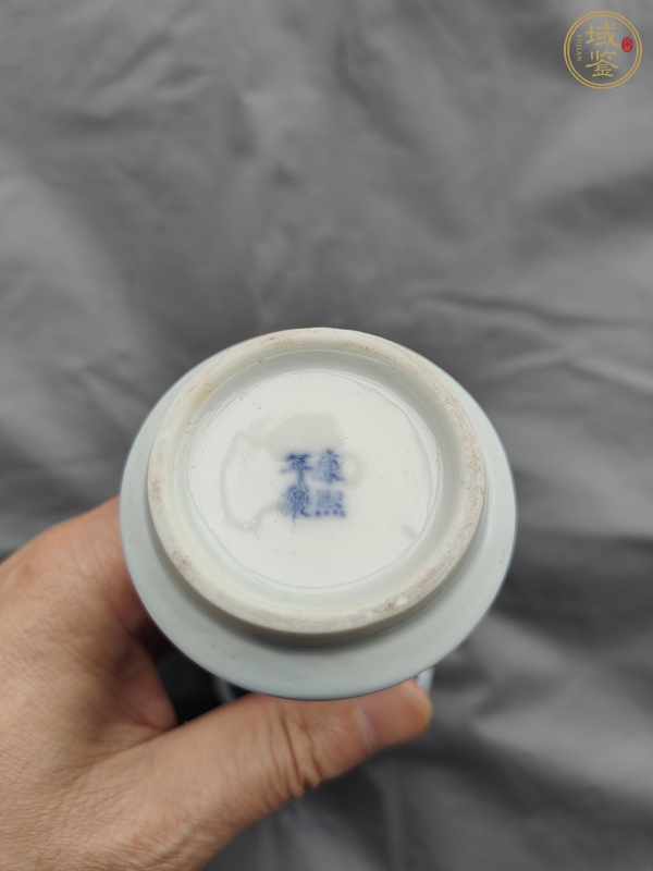 古玩陶瓷青花花觚真品鑒賞圖