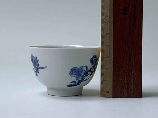 古玩陶瓷清康熙·青花花神杯拍賣,當前價格166元