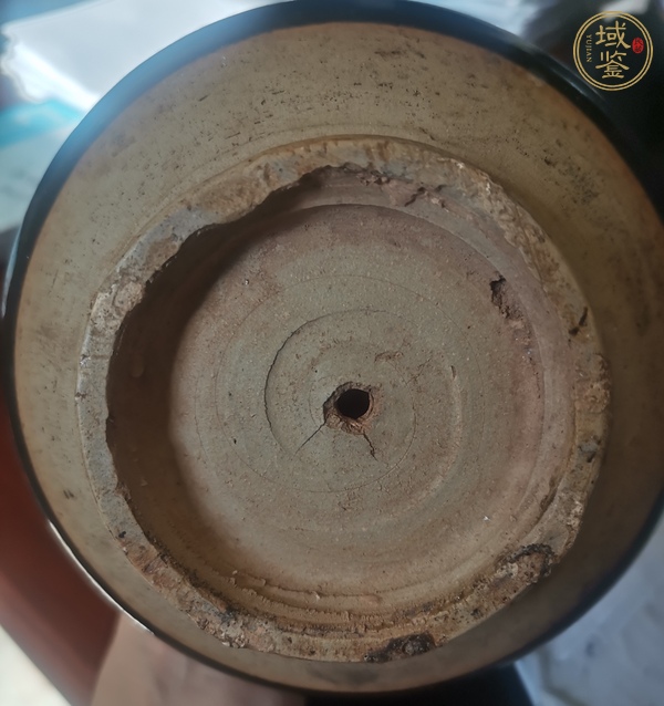 古玩陶瓷磁州窯黑釉雞心罐真品鑒賞圖