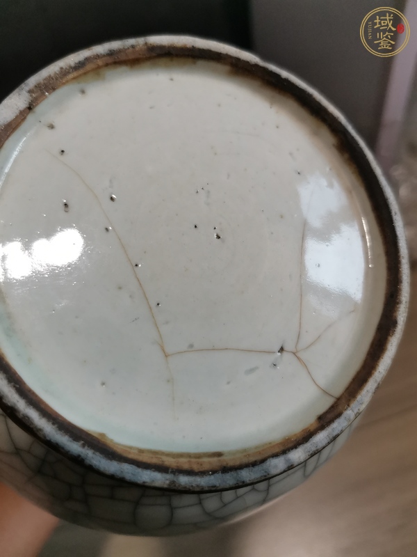 古玩陶瓷清中哥釉瓶真品鑒賞圖