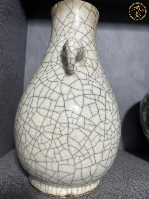 古玩陶瓷清中哥釉瓶真品鑒賞圖