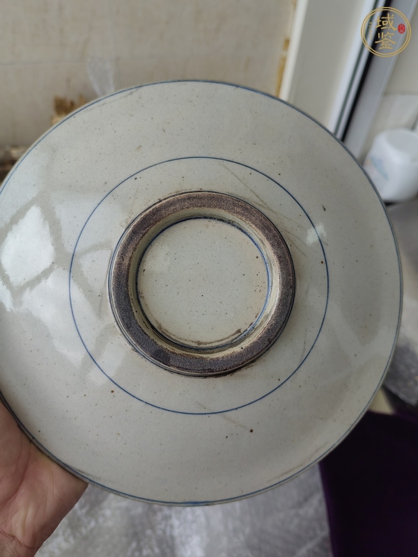 古玩陶瓷日本大正青花碗真品鑒賞圖